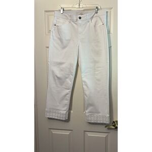 Kate And Spade White Capri Jeans Size 16